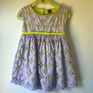 Baby Gap Toddler Lavender Pinafore Flower Spring Dress - 18-24 months